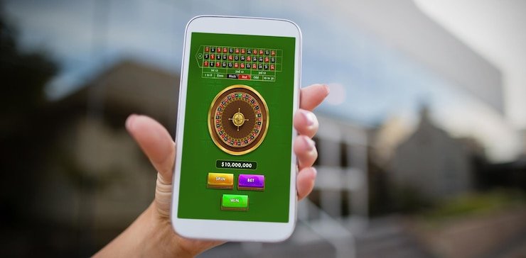 Pengguna yang berhasil mendaftar akun baru di negobet dengan senyuman puas menggunakan ponsel